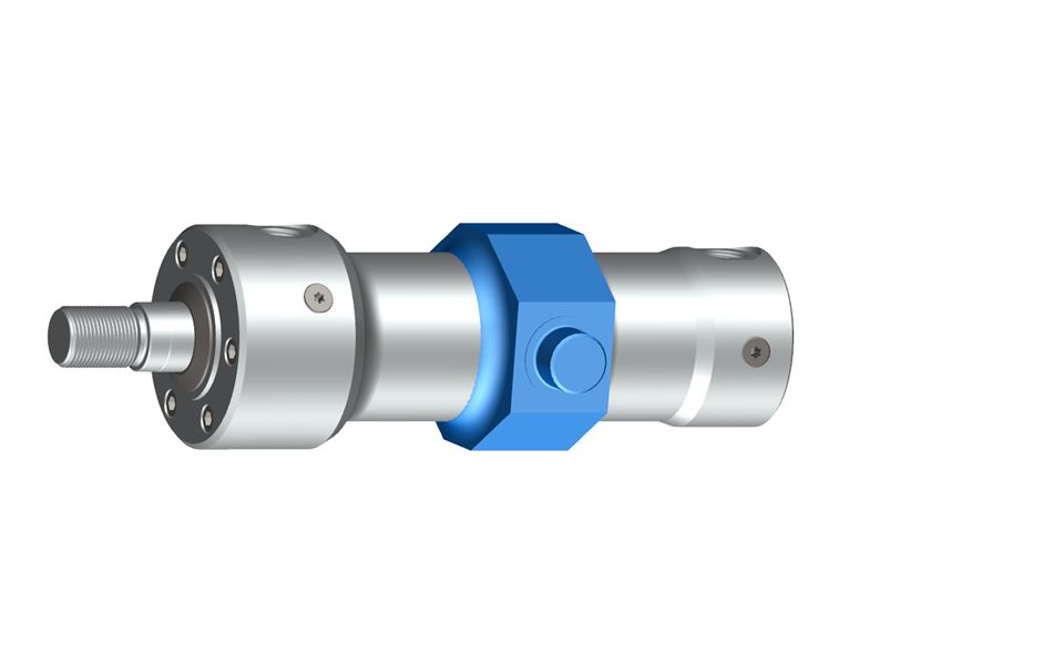 I perni di articolazione saldati al corpo cilindro possono essere utilizzati come fissaggio del cilindro.