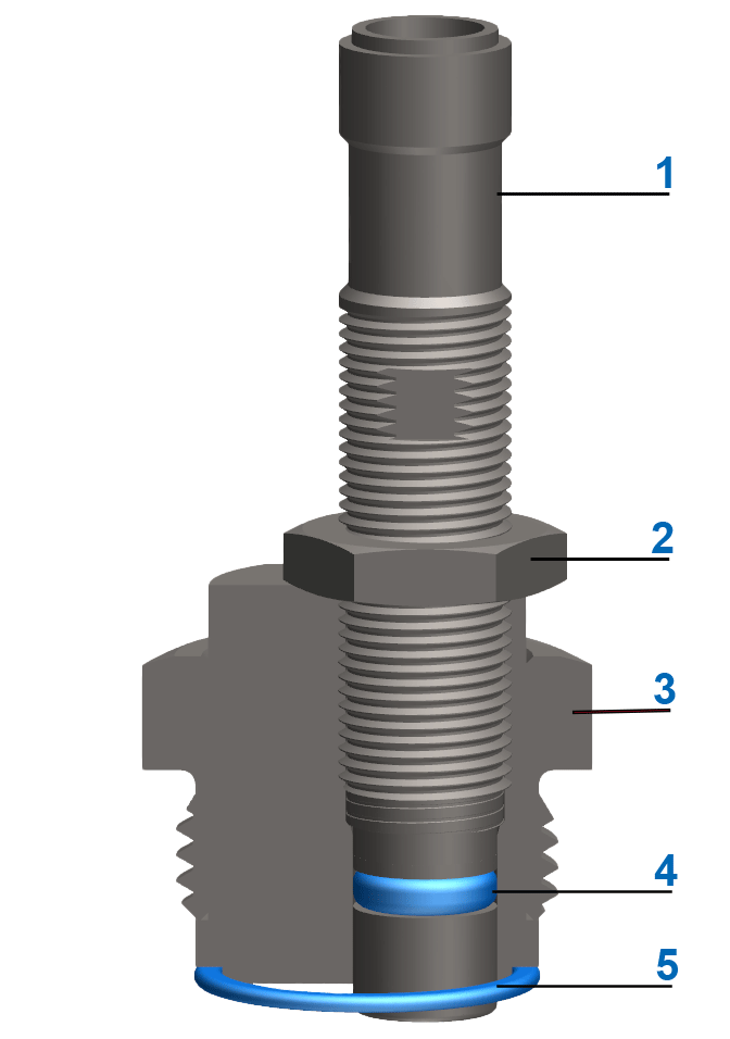Interruttore di prossimità con eccentrico (solo con unità di bloccaggio)